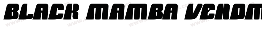 black mamba venom re字体转换